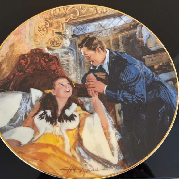 Gone with the Wind VINTAGE Collectors Plates 11/12 PLATE SET Circa 1988/ 1989 - Picture 10 of 16